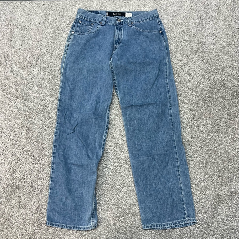 VINTAGE Levis Silvertab Jeans Womens 30x30 9 Short Blue Relaxed Loose Baggy USA - Picture 1 of 9